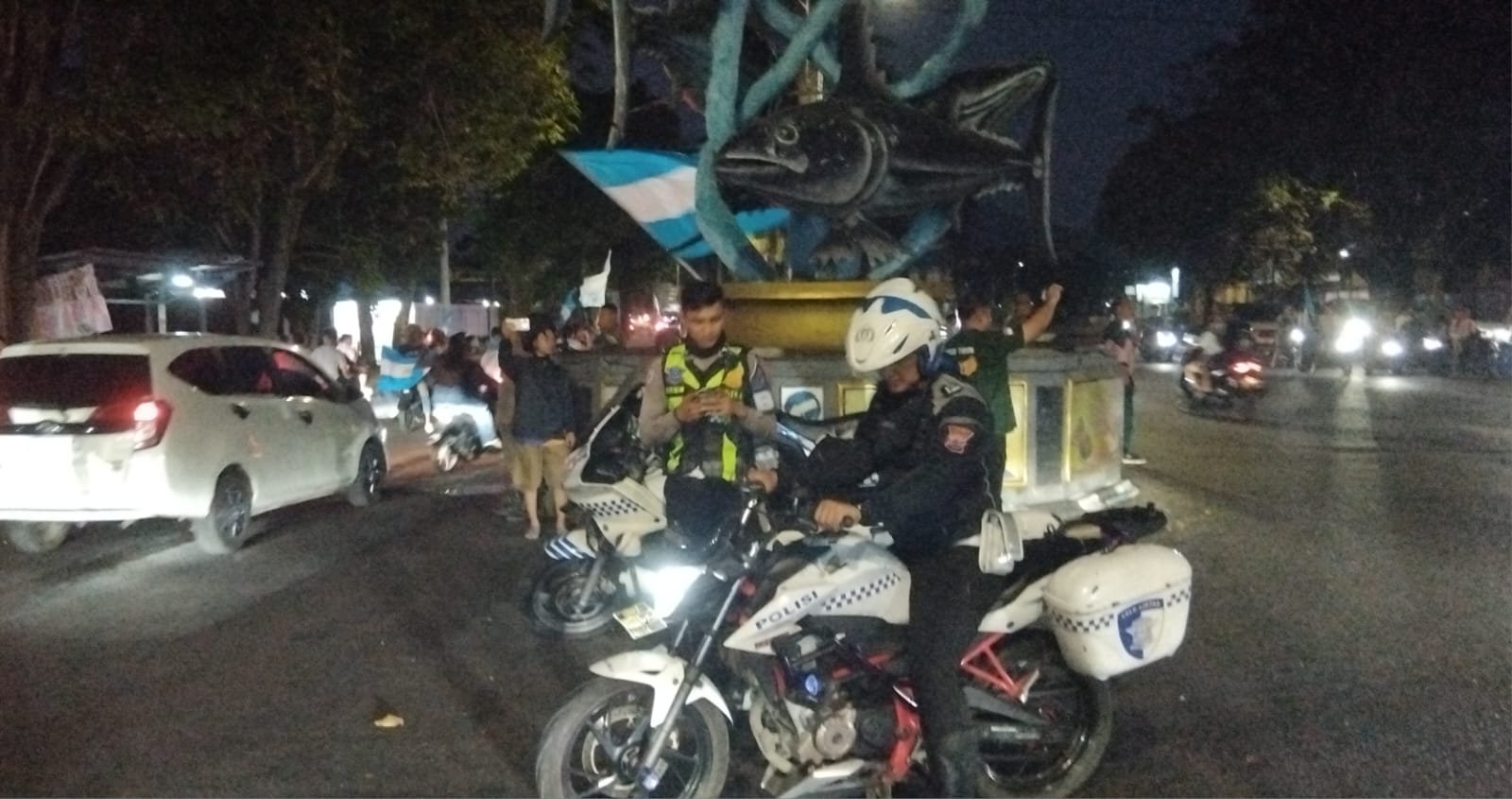 Kapolres Bitung Pimpin Nobar Piala Dunia 2026, Sampaikan Imbauan Kamtibmas dan Kawal Euforia Suporter